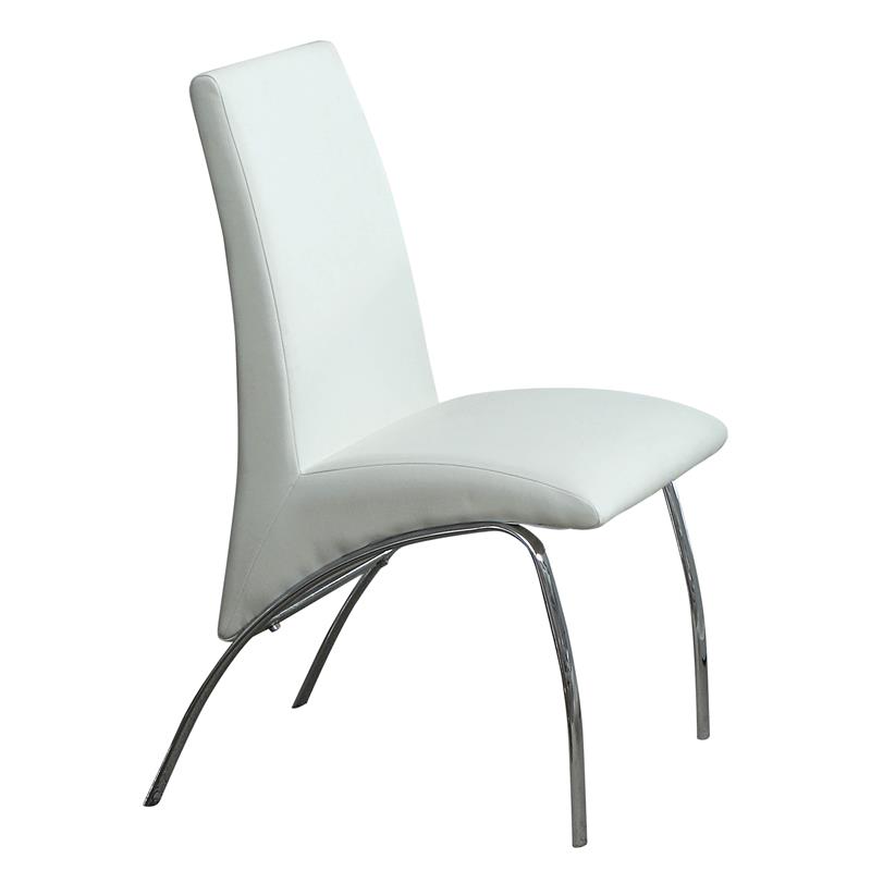 Furniture of America Canta Monica Wood 7-Piece Dining Table Set in White