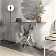 Furniture of America Bryce Contemporary Metal 45-Inch Sofa Table in Chrome