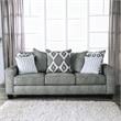 Furniture of America Amberly Contemporary Fabric Sofa in Gray