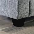 Furniture of America Amberly Contemporary Fabric Sofa in Gray