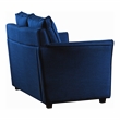 Furniture of America Lillard Fabric Upholstered Loveseat in Royal Blue