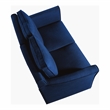 Furniture of America Lillard Fabric Upholstered Loveseat in Royal Blue