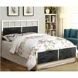 Furniture of America Cepher Wood Cal King Headboard and Footboard in Black