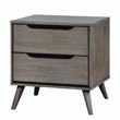 Furniture of America Belkor Wood 2-Piece Dresser and Nightstand Set in Gray