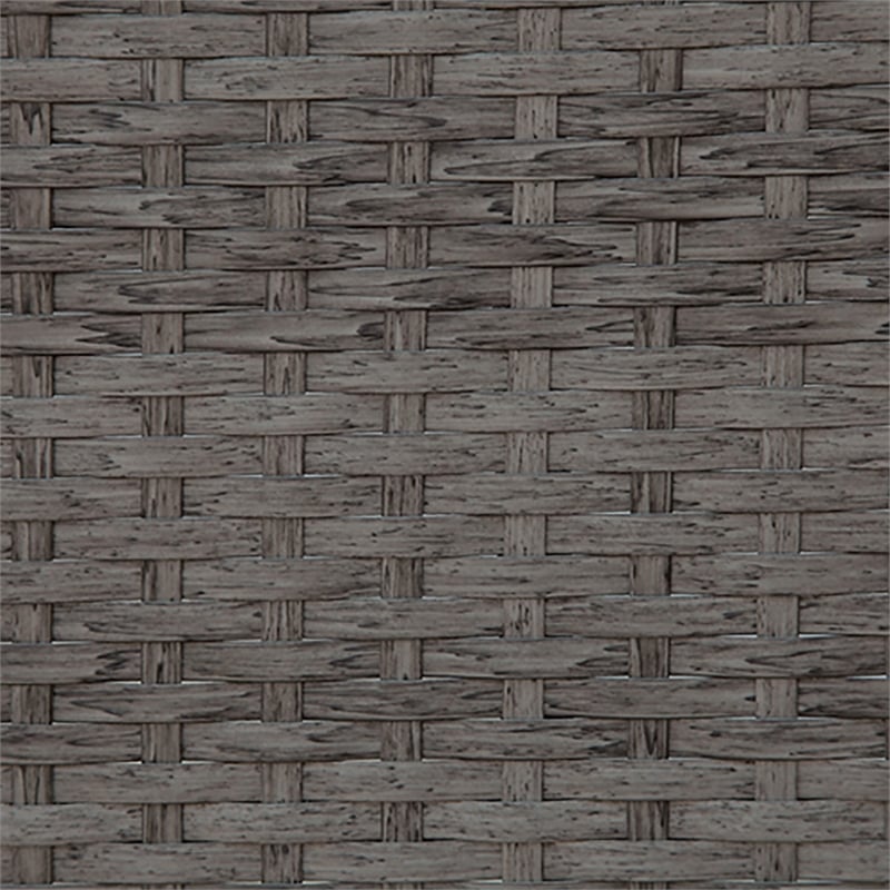 Furniture of America Arthur Contemporary Rattan Patio Corner Chair in Light Gray