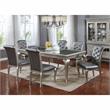 Furniture of America Bethlehem Wood 7-Piece Dining Table Set in Champagne Gold