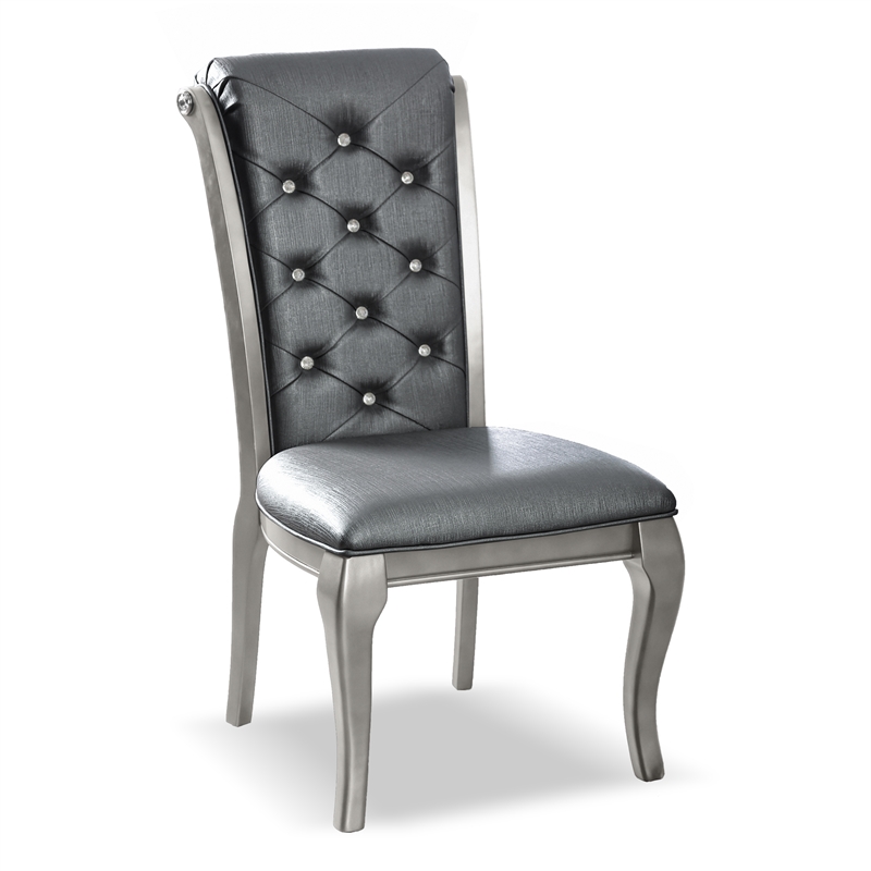 Furniture of America Bethlehem Wood 9-Piece Dining Set in Champagne Gold