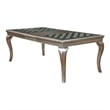 Furniture of America Bethlehem Wood 9-Piece Dining Set in Champagne Gold