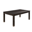 Furniture of America Sinuata Wood 6-Piece 84-inch Dining Table Set in Black