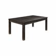 Furniture of America Sinuata Wood 7pc Extendable Dining Set in Black and Beige