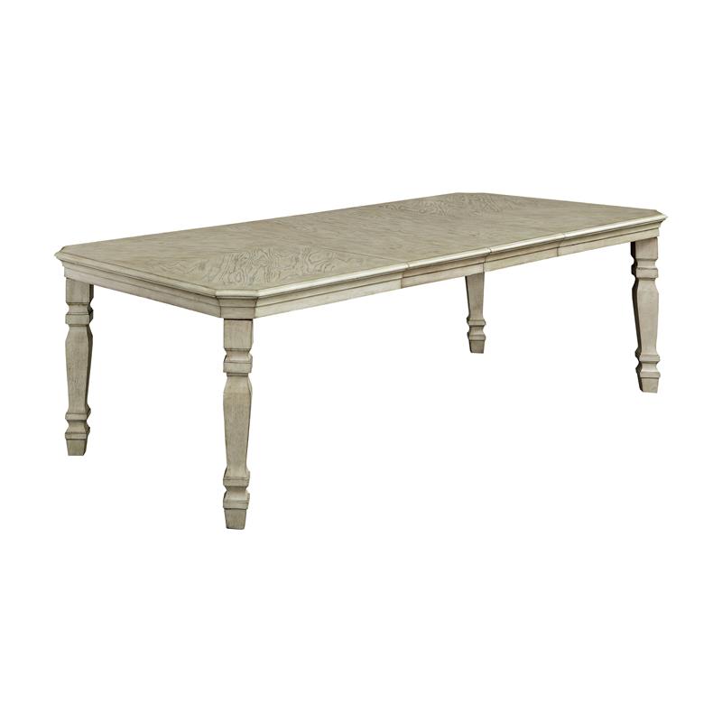 Furniture of America Gaines Wood 9-Piece Dining Set in Antique White