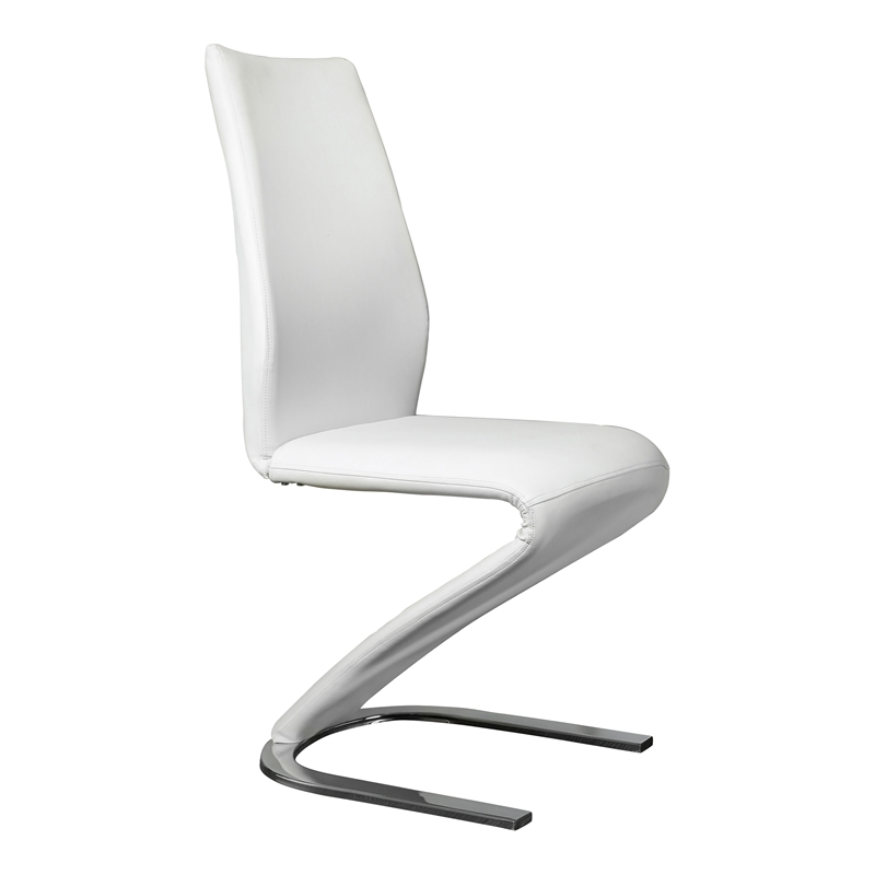 Furniture of America Verdell Metal 7-Piece Dining Table Set in White