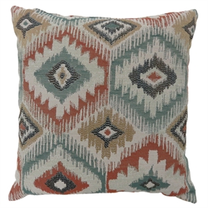 furniture of america noma fabric small throw pillow in multi-color (set of 2)