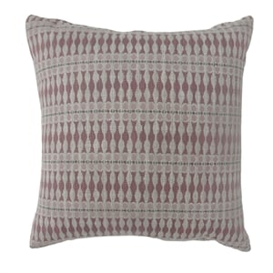 furniture of america plenley square polyester geometric throw pillow in red (set of 2)
