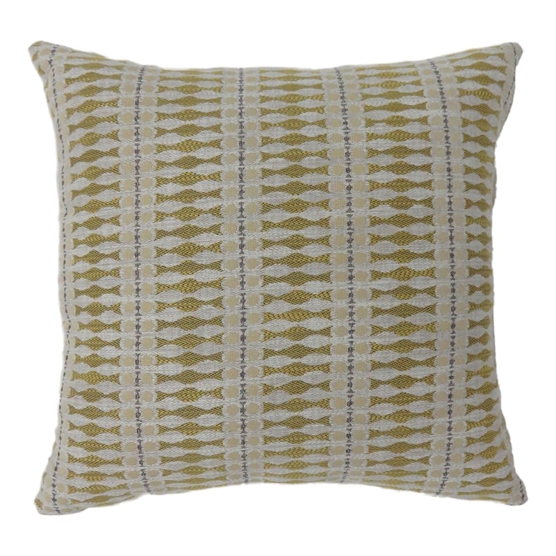 Furniture of America Plenley Fabric Large Throw Pillow in Yellow (Set of 2)