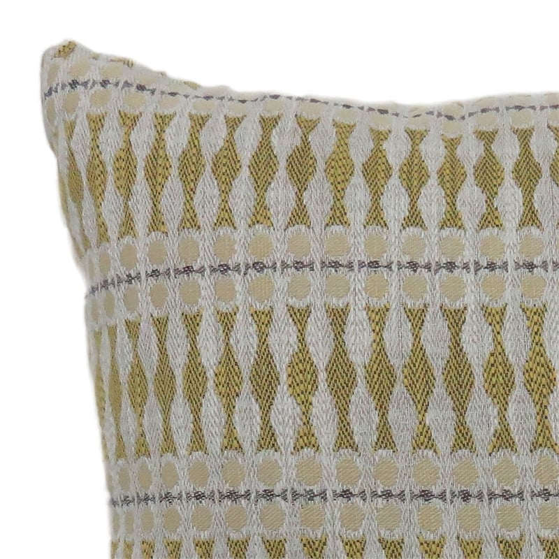 Furniture of America Plenley Fabric Large Throw Pillow in Yellow (Set of 2)