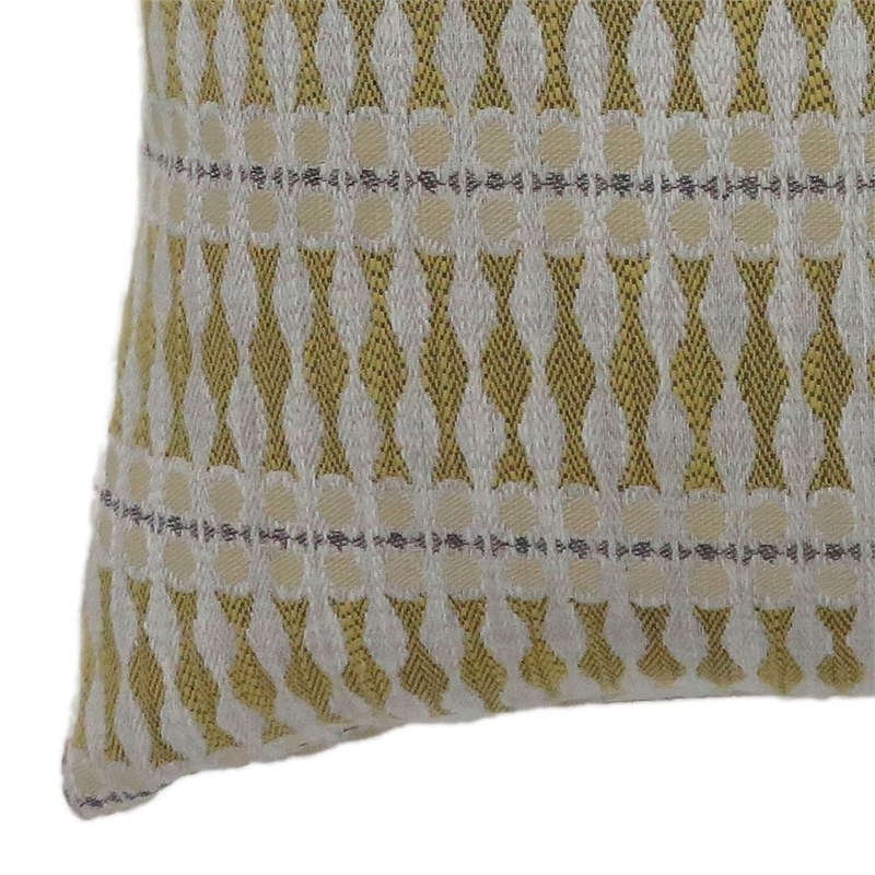 Furniture of America Plenley Fabric Large Throw Pillow in Yellow (Set of 2)