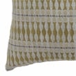 Furniture of America Plenley Fabric Large Throw Pillow in Yellow (Set of 2)