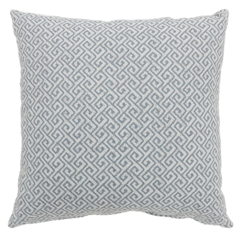 Furniture of America Heleios Fabric Small Throw Pillow in Blue (Set of 2)