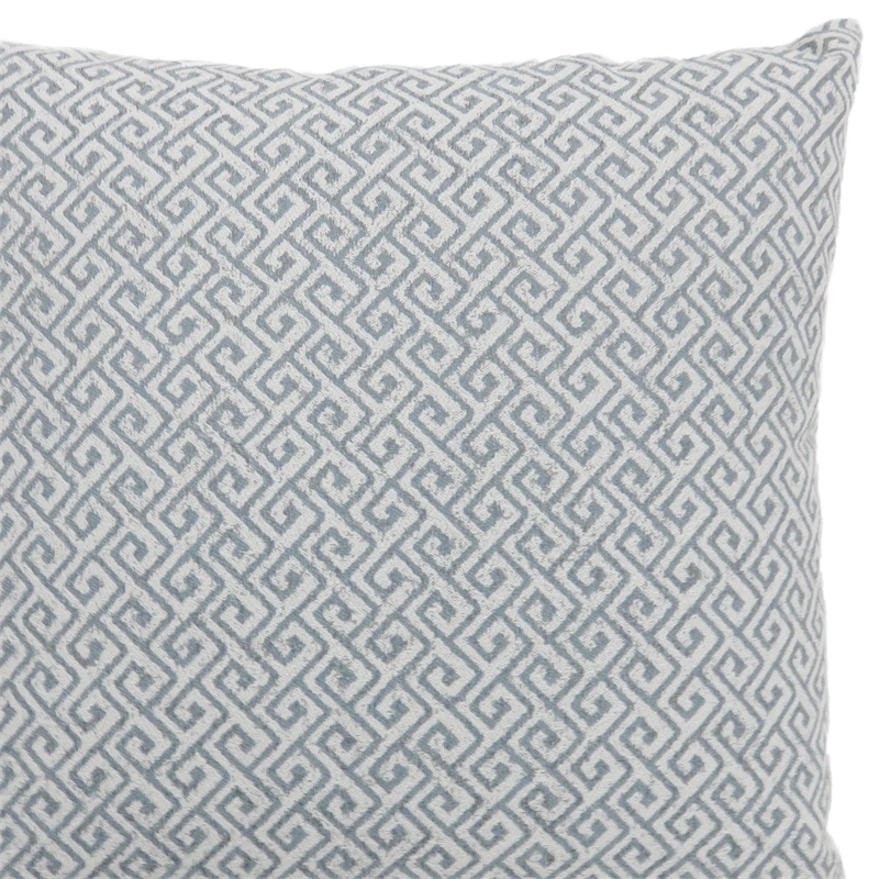 Furniture of America Heleios Fabric Small Throw Pillow in Blue (Set of 2)