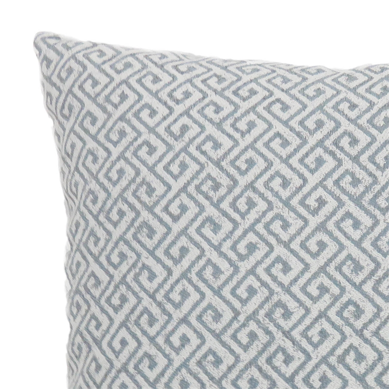 Furniture of America Heleios Fabric Small Throw Pillow in Blue (Set of 2)
