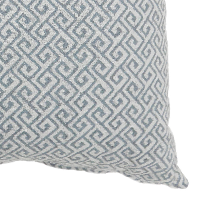 Furniture of America Heleios Fabric Small Throw Pillow in Blue (Set of 2)