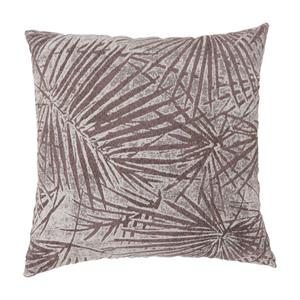 furniture of america safarei square polyester throw pillow in brown (set of 2)