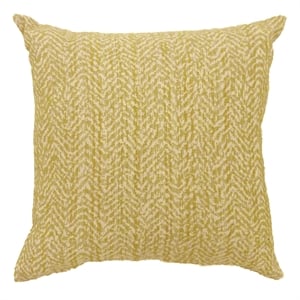 furniture of america alaqua fabric throw pillow in yellow (set of 2)
