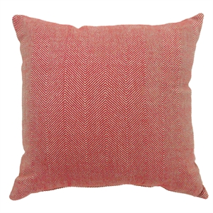 furniture of america egbert contemporary square cotton throw pillow in red (set of 2)