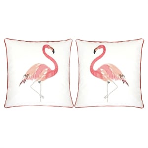 Furniture of America Daytona Fabric Pink 20-Inch Throw Pillow (Set of 2)