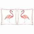Furniture of America Daytona Fabric Pink 20-Inch Throw Pillow (Set of 2)