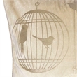 Furniture of America Brantley Fabric Throw Pillow in Ivory (Set of 2)