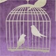 Furniture of America Brantley Fabric Throw Pillow in Purple (Set of 2)