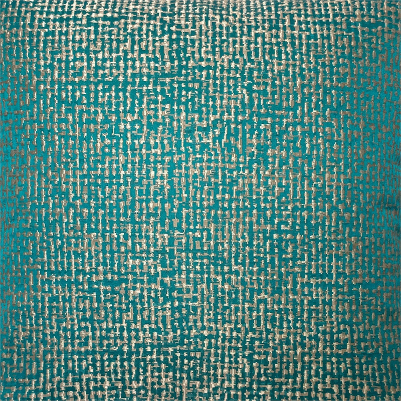 Furniture of America Adeline Jacquard Fabric Throw Pillow in Green (Set of 2)