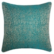 Furniture of America Adeline Jacquard Fabric Throw Pillow in Green (Set of 2)