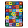 Furniture of America Baffy Fabric Alphabet Multi-Color 5'x7' Area Rug