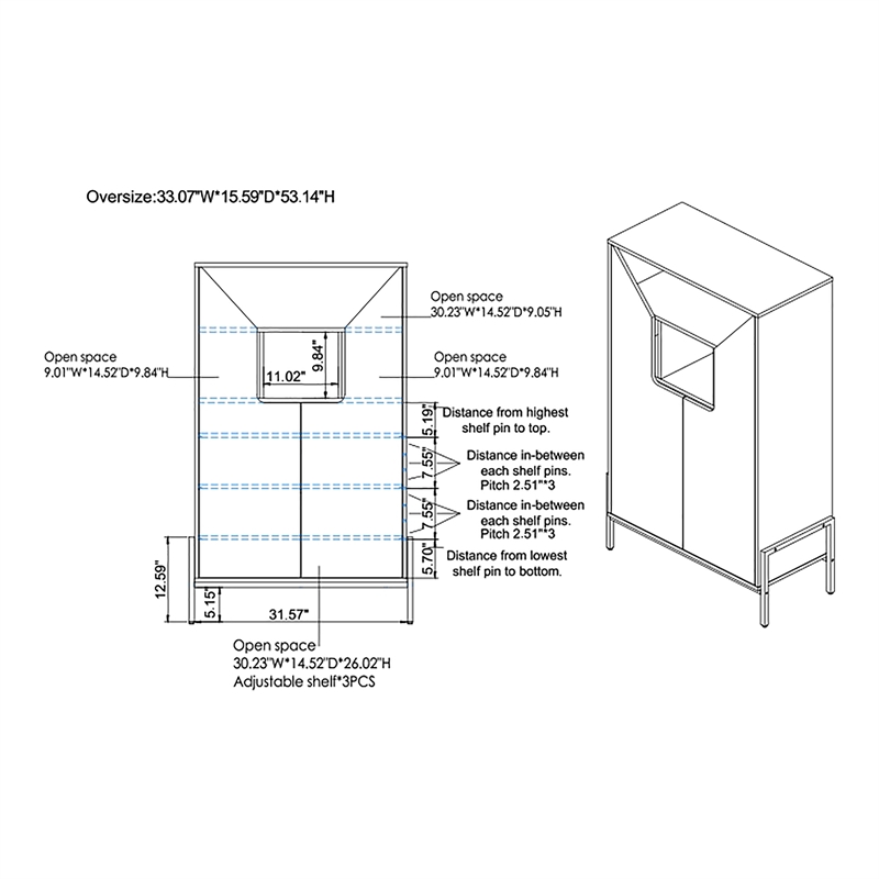 Furniture of America McCarron Rustic Wood 8-Shelf Shoe Cabinet in Reclaimed Oak