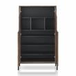 Furniture of America McCarron Rustic Wood 8-Shelf Shoe Cabinet in Reclaimed Oak
