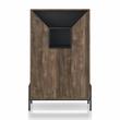Furniture of America McCarron Rustic Wood 8-Shelf Shoe Cabinet in Reclaimed Oak