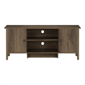 Furniture of America Knisler Transitional Wood 47&quot TV Stand in Distressed Walnut