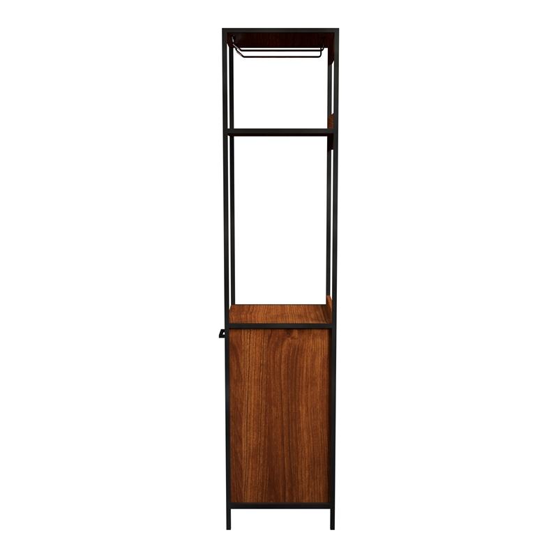 Furniture of America Amarone Wood Multi Storage Wine Rack in Natural