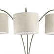 Furniture of America Ryan Modern Metal 3-Shade Floor Lamp in Brown