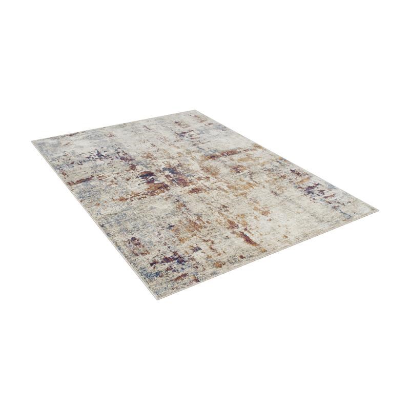 Furniture of America Camden Spaced Dyed Fabric 5'x7' Area Rug in Beige