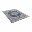 Furniture of America Camden Spaced Dyed Fabric 5'x7' Area Rug in Blue