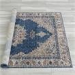 Furniture of America Camden Spaced Dyed Fabric 5'x7' Area Rug in Blue