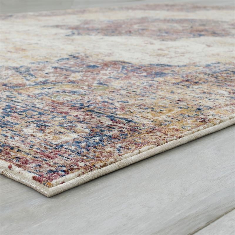 Furniture of America Camden Contemporary Fabric 5'x7' Area Rug in Multi-Color