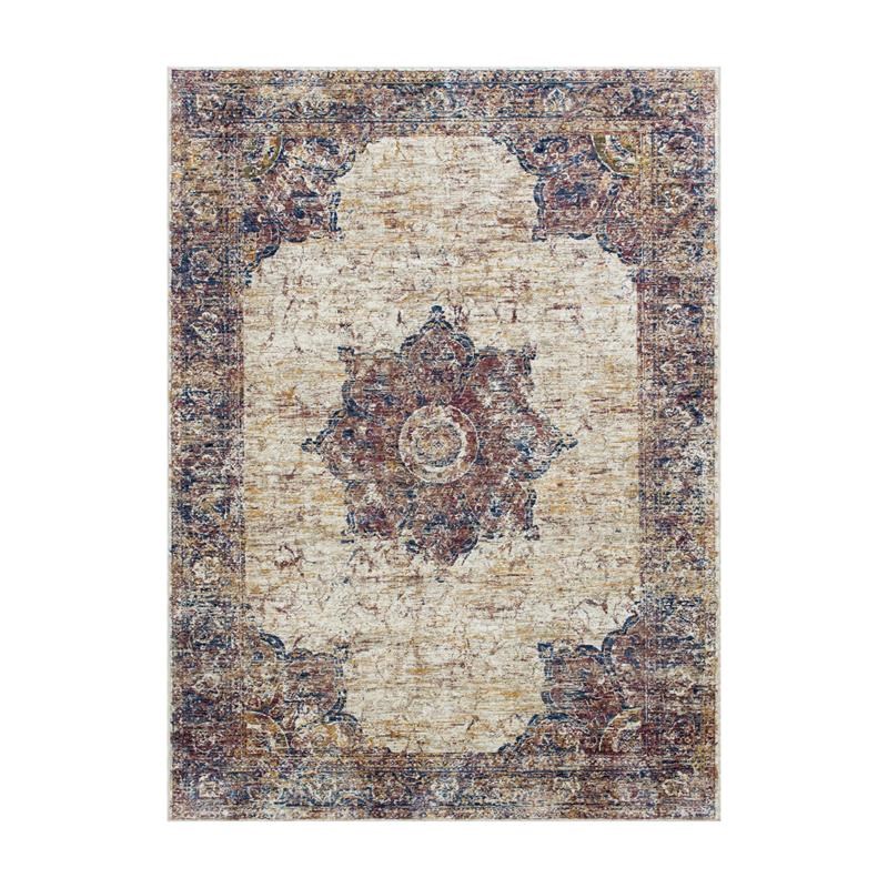 Furniture of America Camden Contemporary Fabric 5'x7' Area Rug in Multi-Color