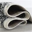 Furniture of America Nicolette Fabric 5'x7' Area Rug in Gray & White