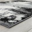 Furniture of America Nicolette Contemporary Fabric 5'x7' Area Rug in Gray