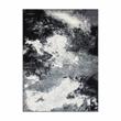 Furniture of America Nicolette Contemporary Fabric 5'x7' Area Rug in Gray
